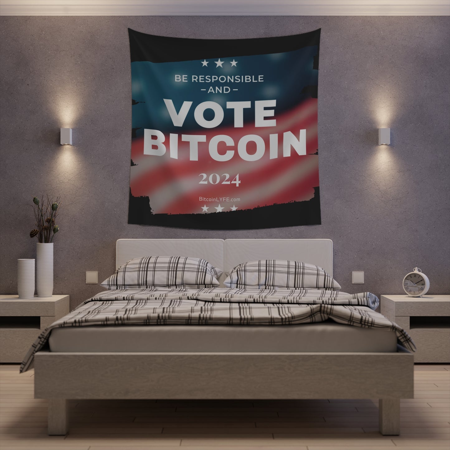 Vote - Responsibility Printed Wall Tapestry