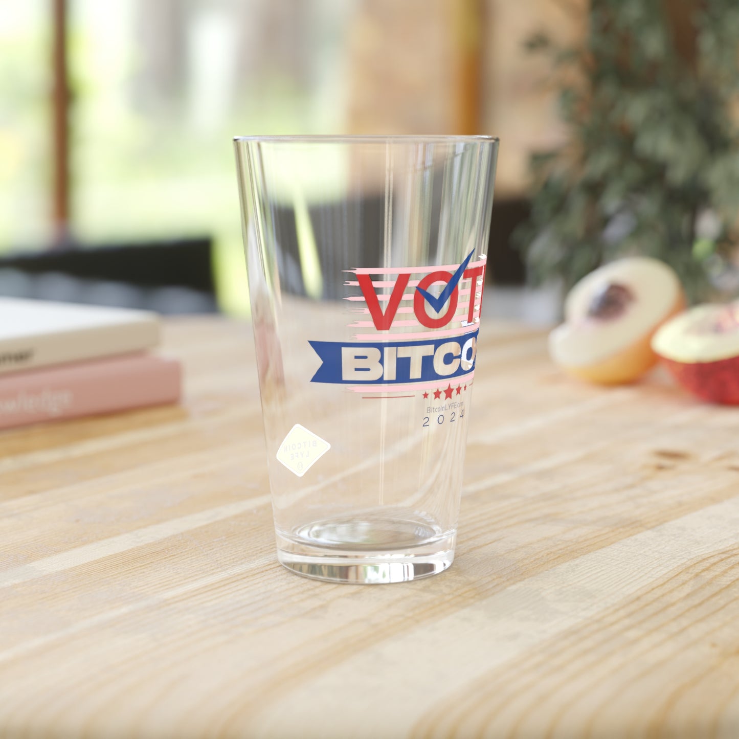 Vote Bitcoin Pint Glass