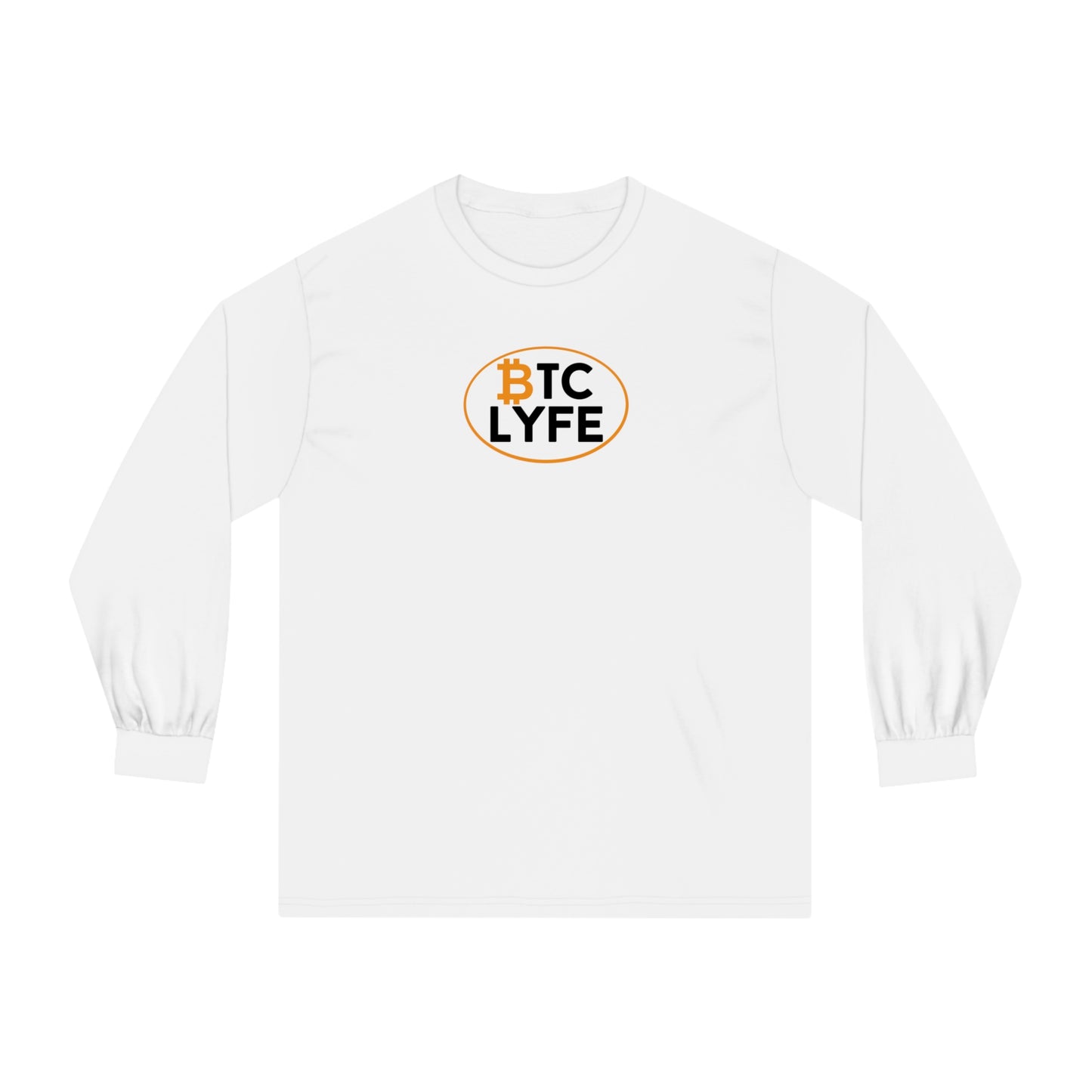 Bitcoin LYFE (Oval) Long Sleeve T-Shirt