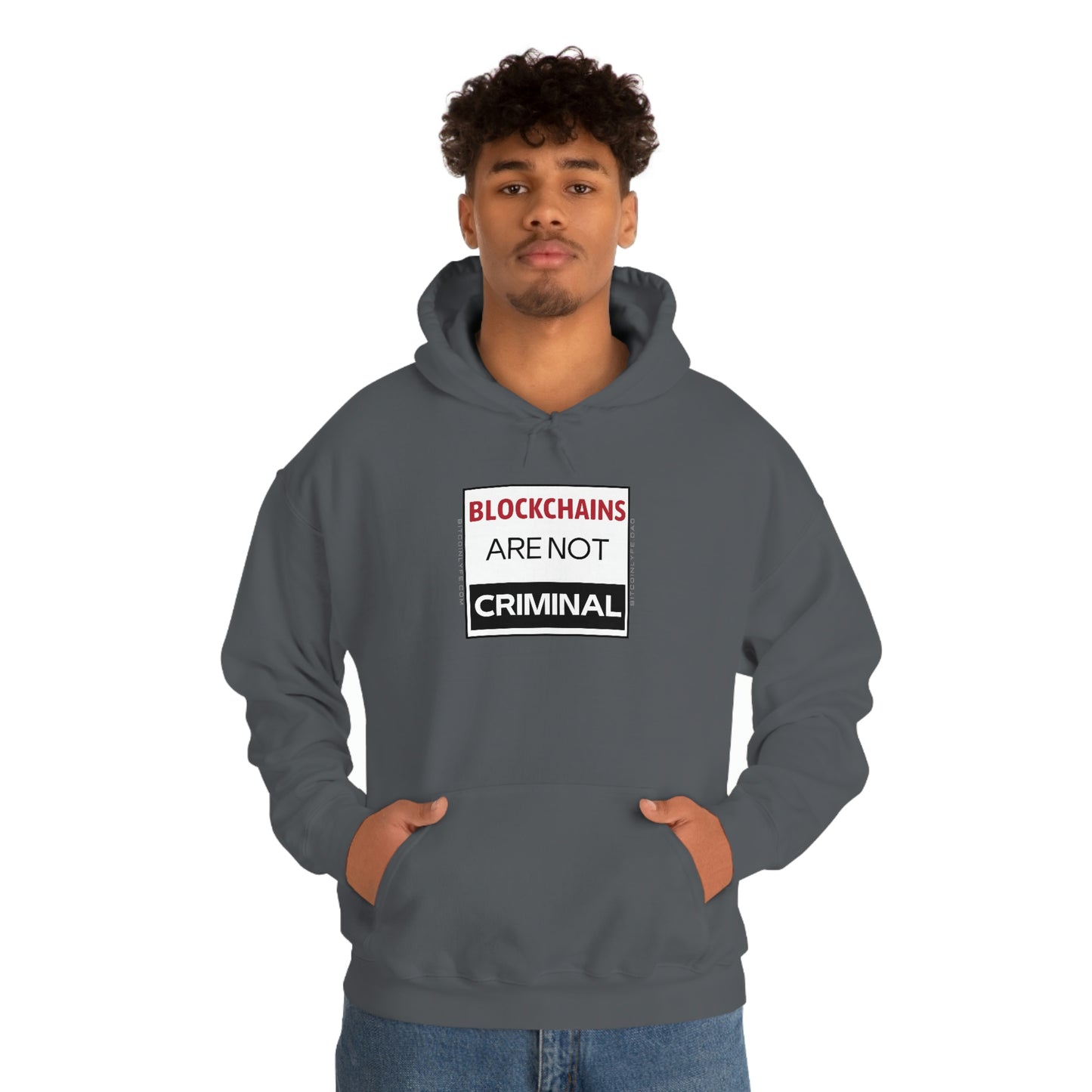 Blockchains are Not Criminal Hooded Sweatshirt