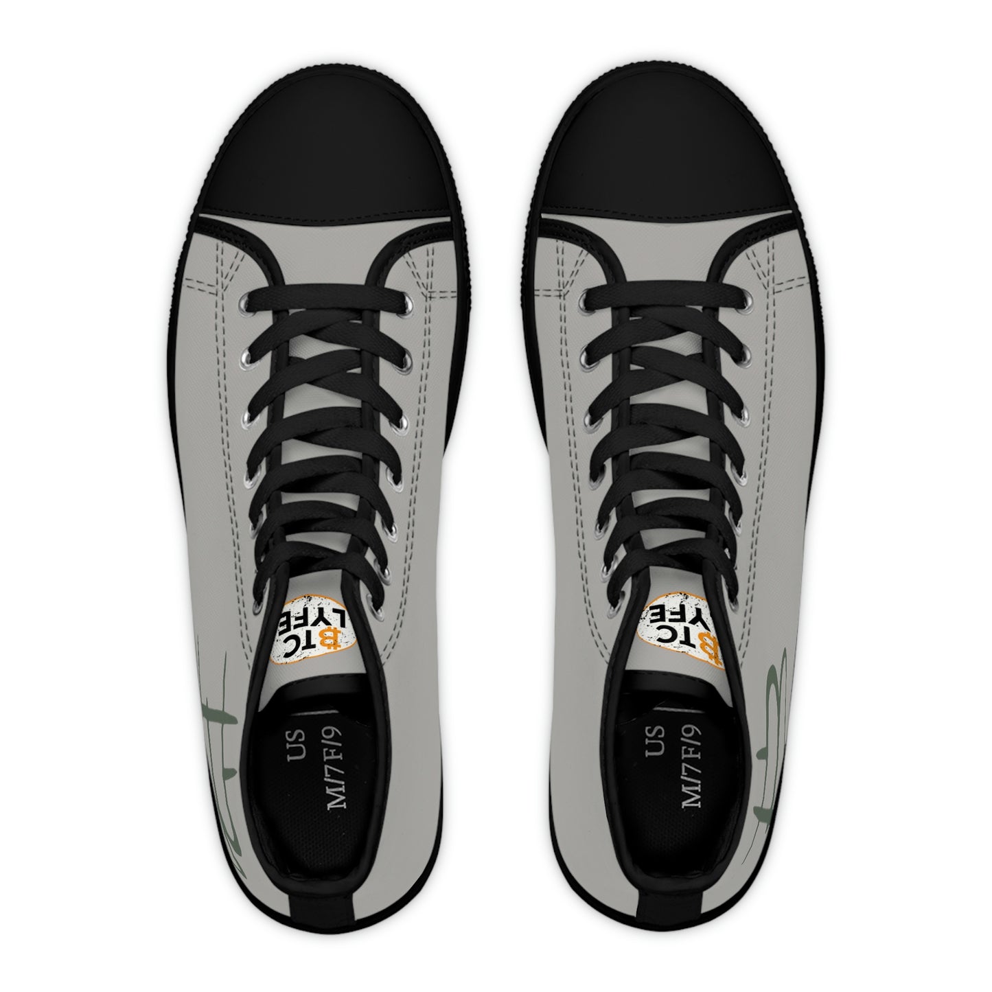 Bitcoin Women's High Top Sneakers, BTC8