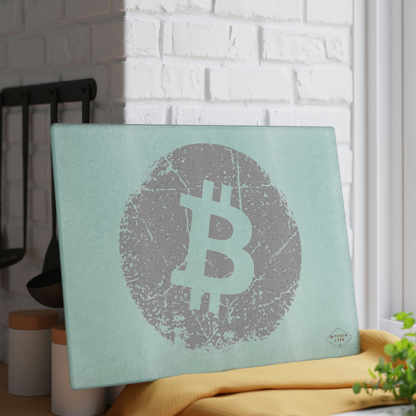 Bitcoin Glass Cutting Board, BTC7