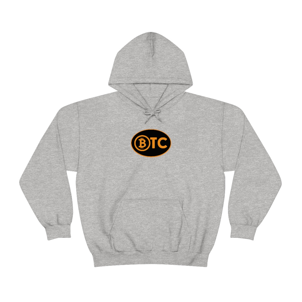Bitcoin Oval #5 Hoodie, Blackout Version