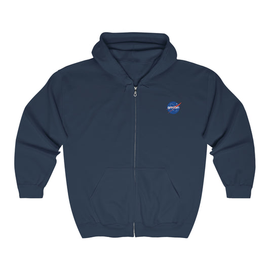 B in Space1 Heavy Blend™ Full Zip Hooded Sweatshirt