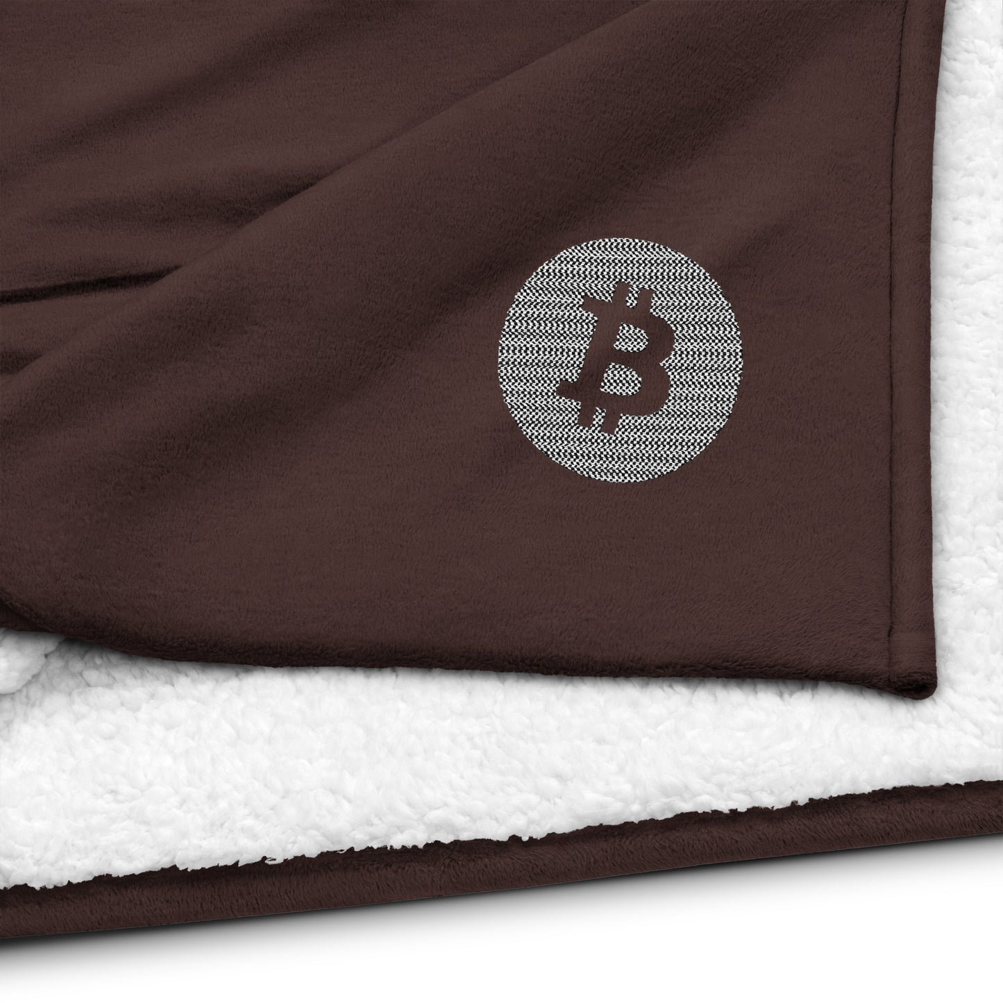 Premium Sherpa Bitcoin Blanket, BTC6