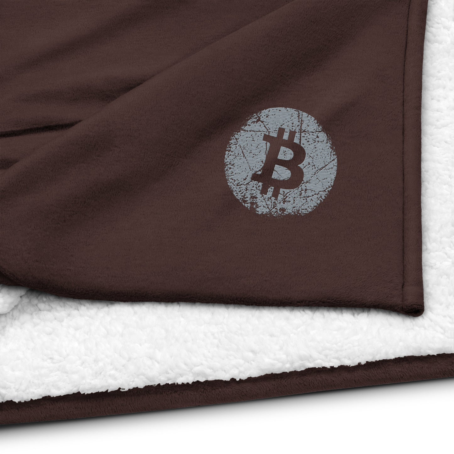 Premium Sherpa Bitcoin Blanket, BTC7