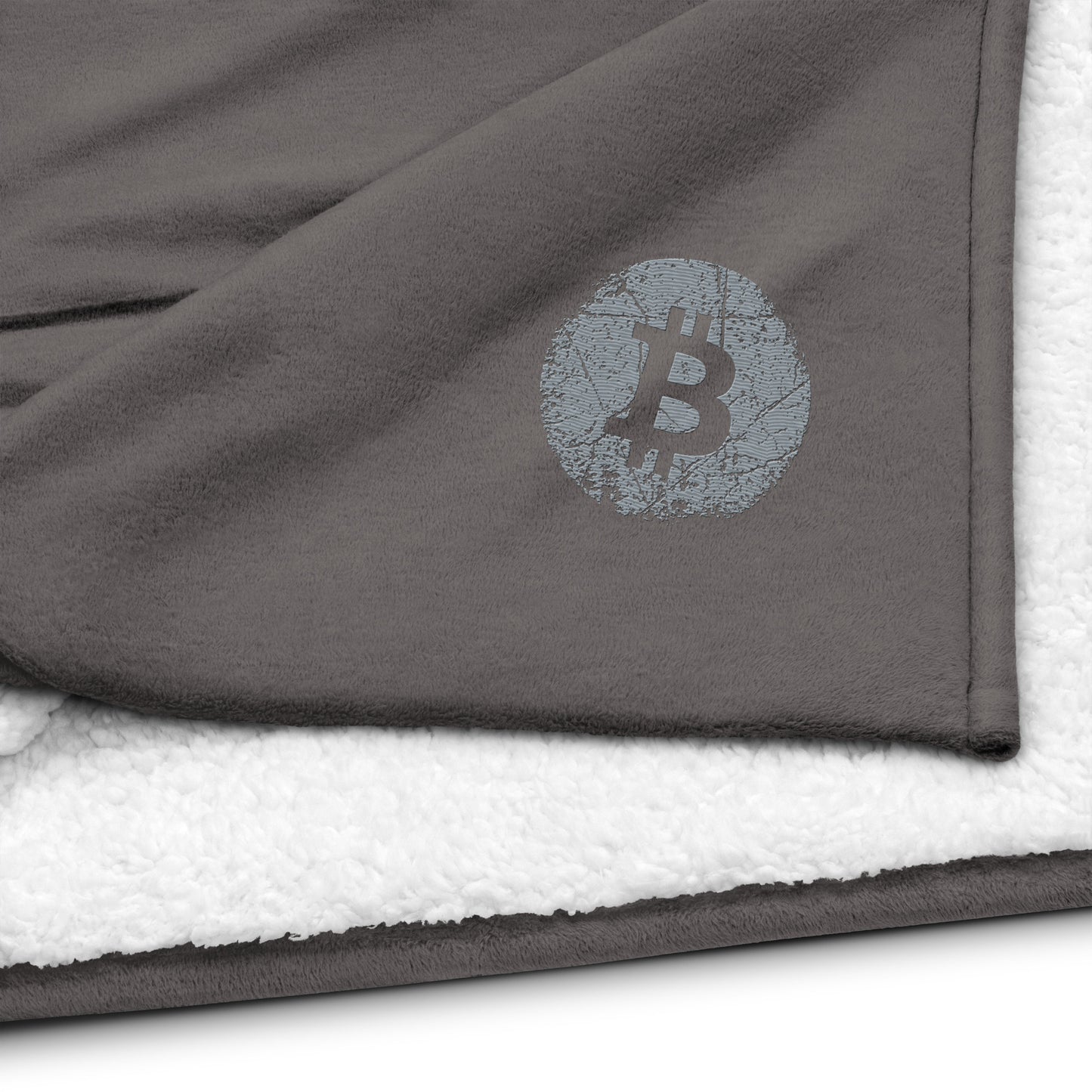 Premium Sherpa Bitcoin Blanket, BTC7