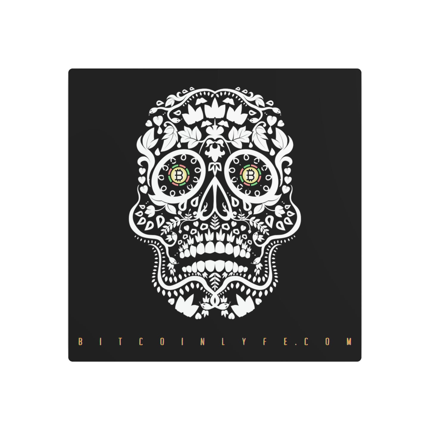 Día de los Muertos Metal Art Sign, Dos