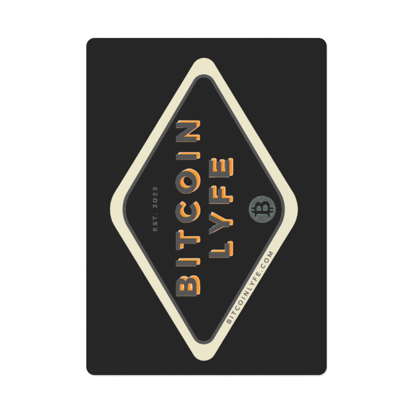 Bitcoin LYFE (Transparent) Poker Cards