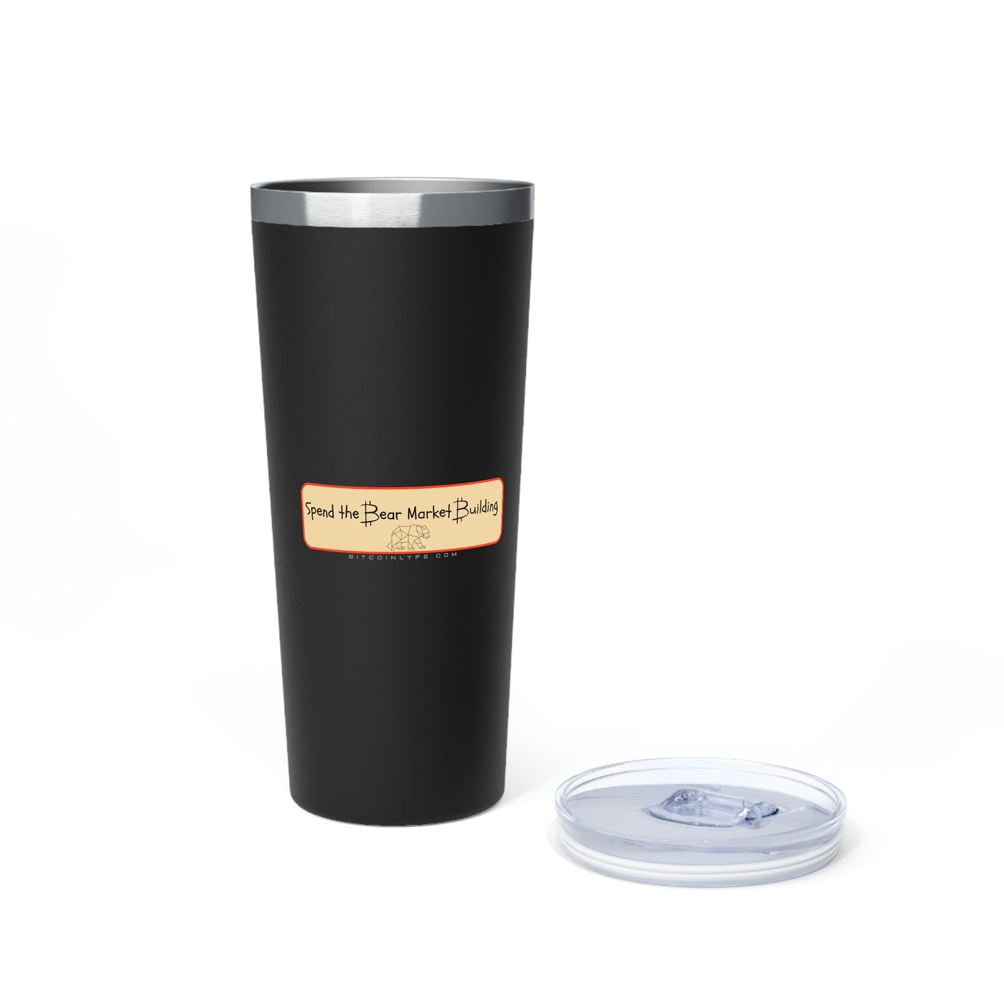 Bitcoin LYFE Bear Market Building Tumbler, 22oz