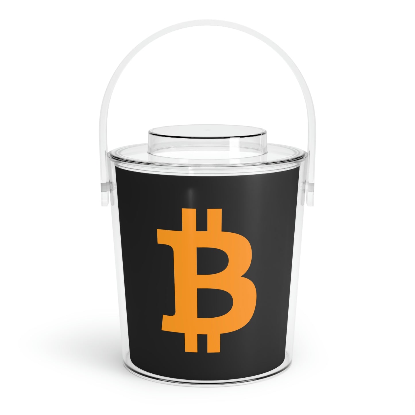 Bitcoin Ice Bucket with Tongs, BTC3
