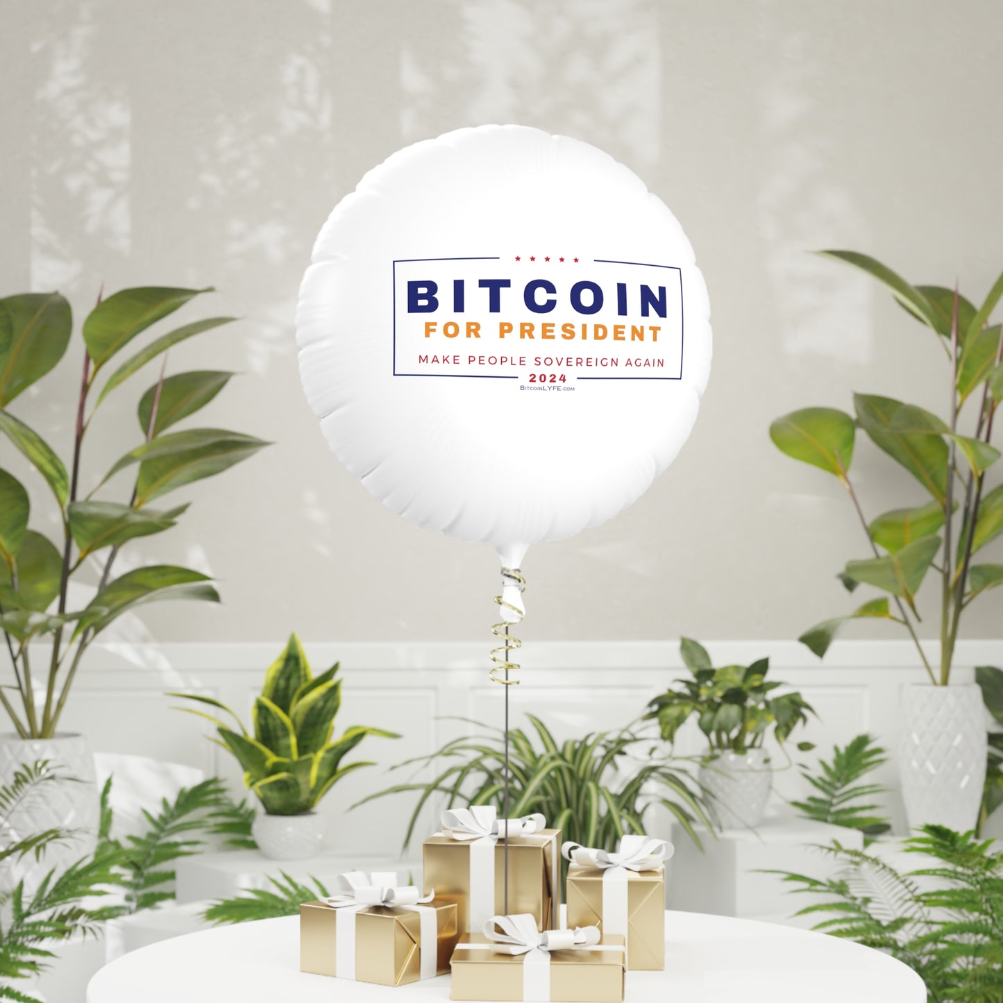 Vote - Bit...Sovereignty Mylar Helium Balloon, 22"