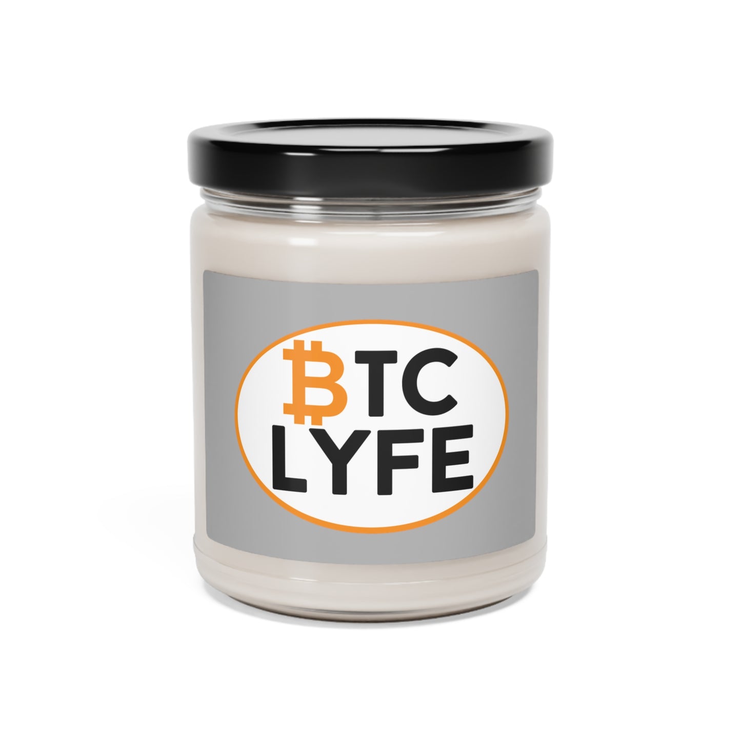 Bitcoin LYFE (Oval) Scented Soy Candle, 9oz
