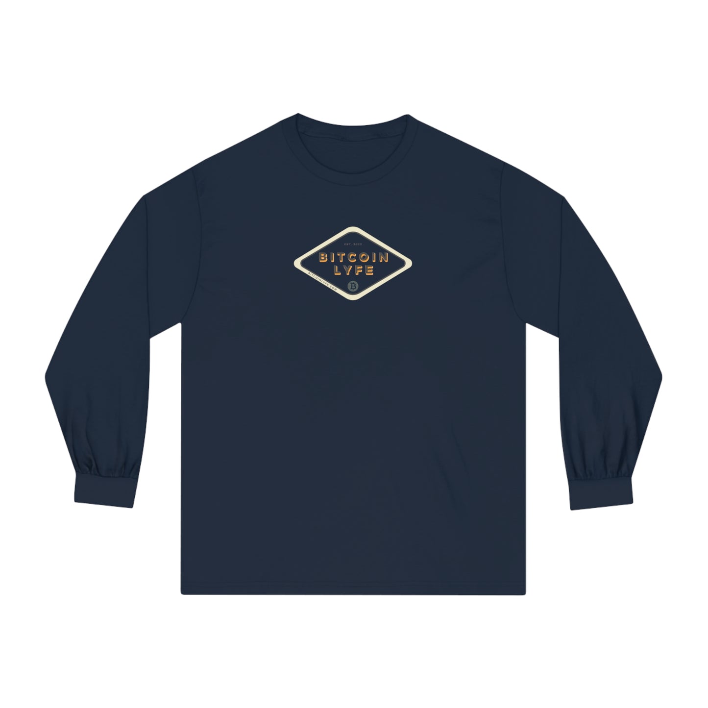 Bitcoin LYFE (Transparent) Long Sleeve T-Shirt