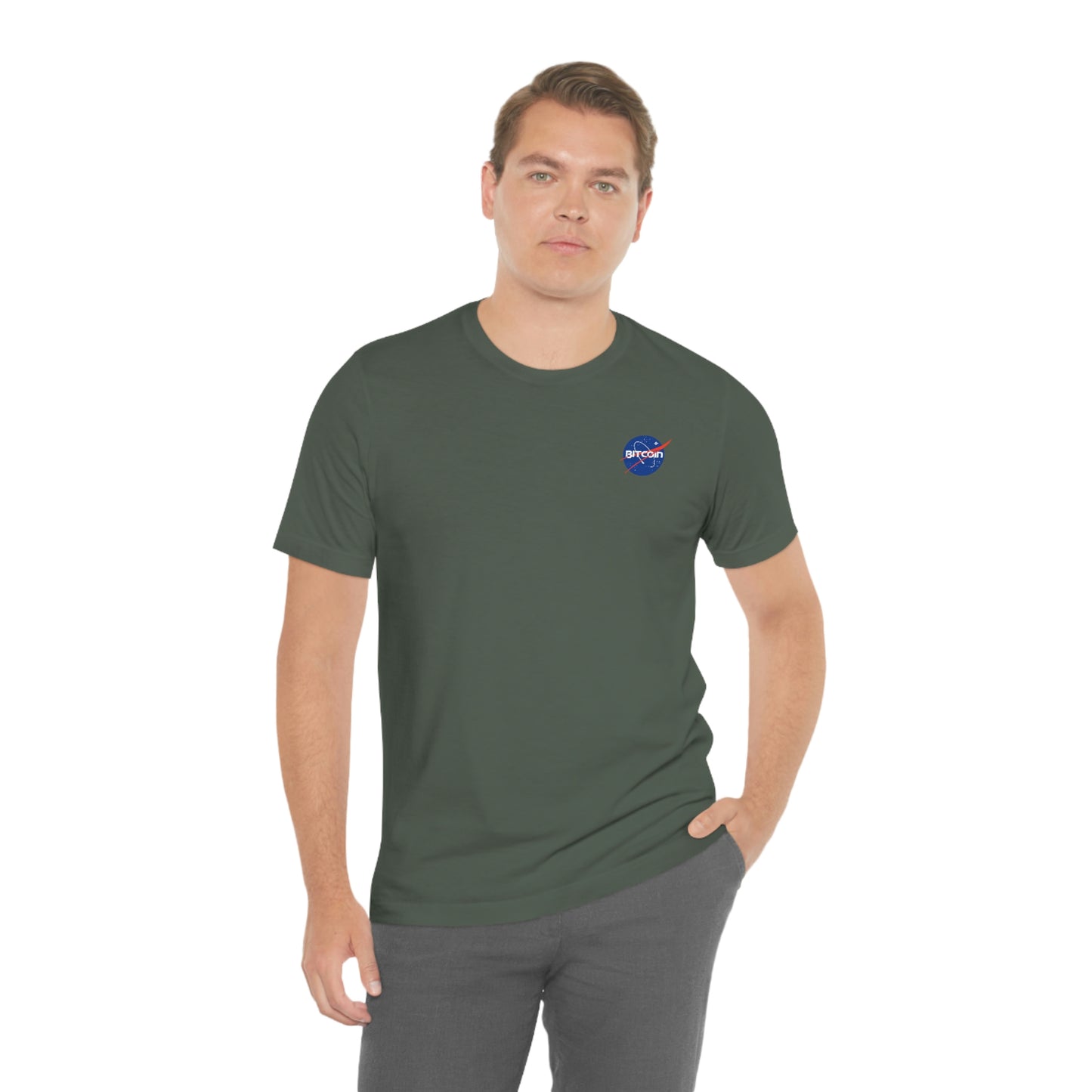 B in Space1 Short Sleeve T-Shirt (Upper Left Subtle)
