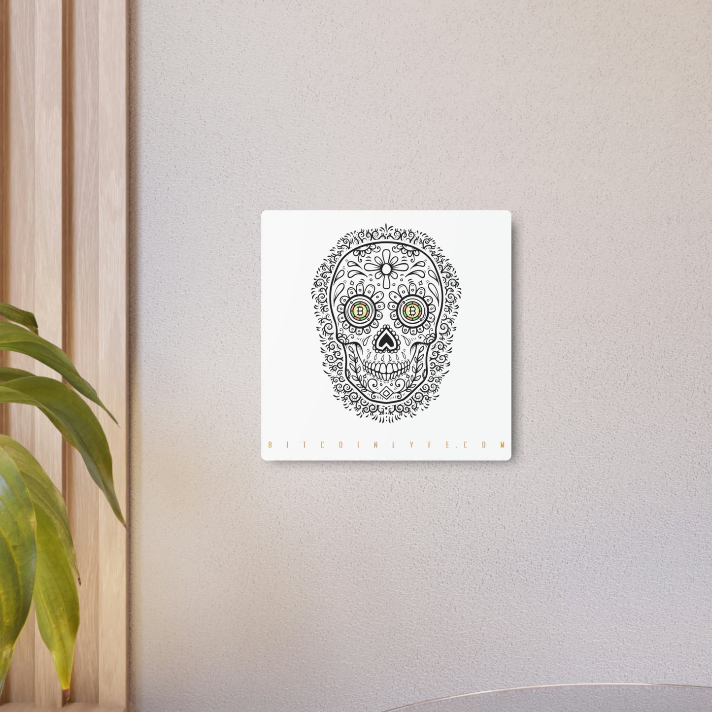Día de los Muertos Metal Art Sign, Tres