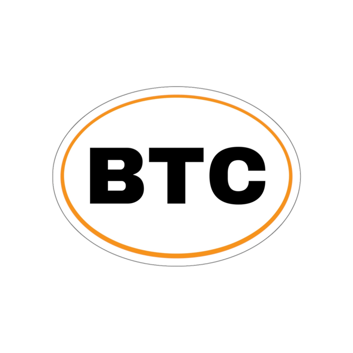 BTC #2 Oval Stickers
