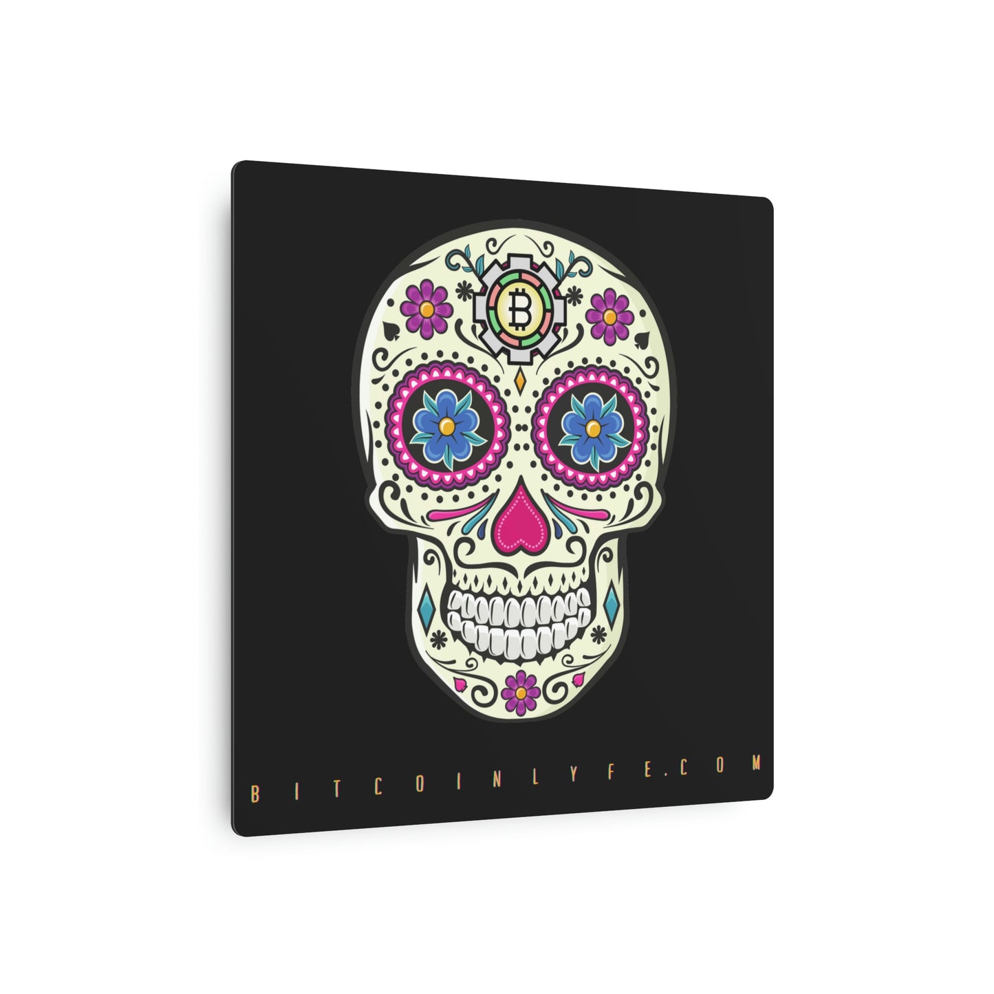 Día de los Muertos Metal Art Sign, Once