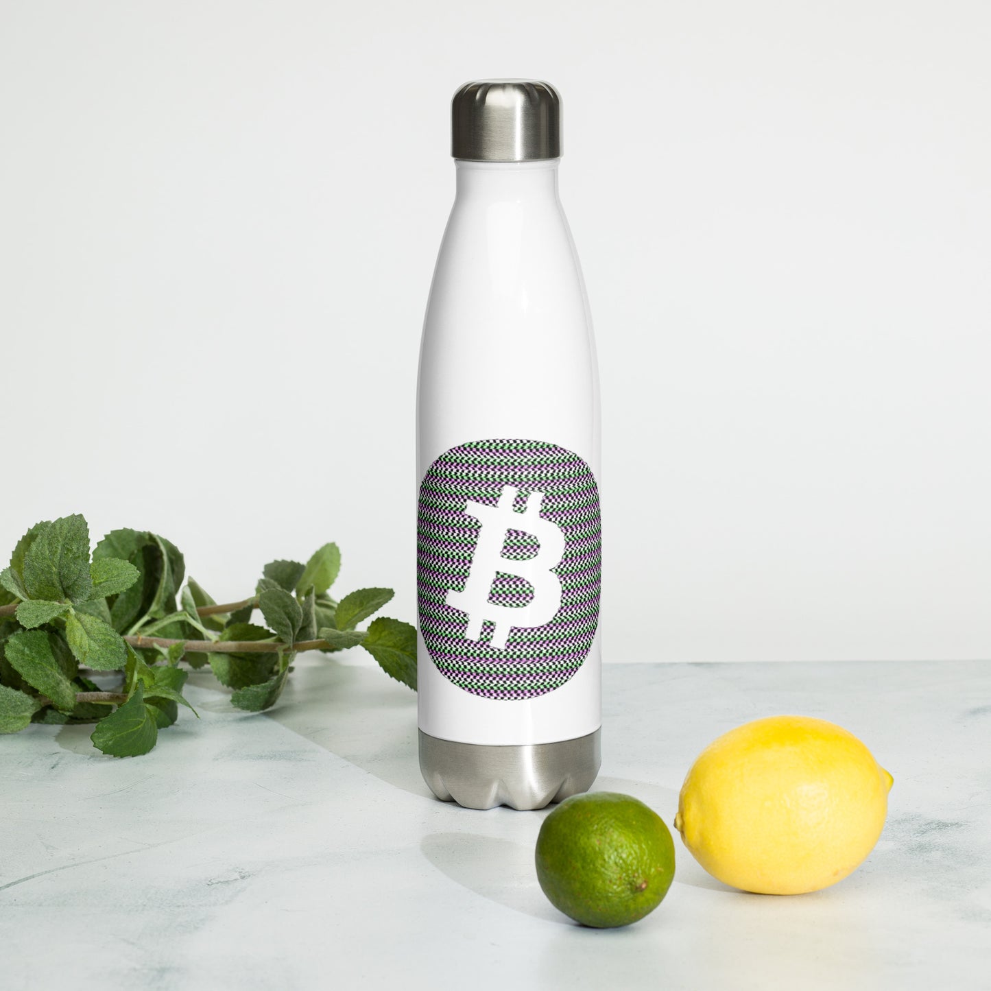 Stainless Steel Bitcoin Water Bottle BTC6
