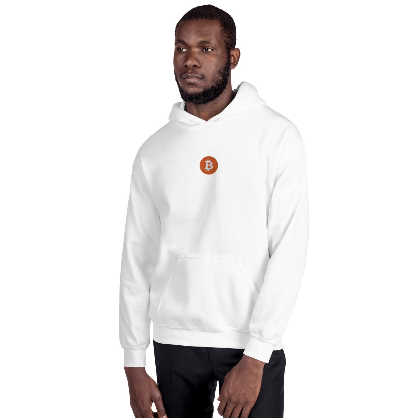 Embroidered Hoodie Bitcoin Logo BTC2
