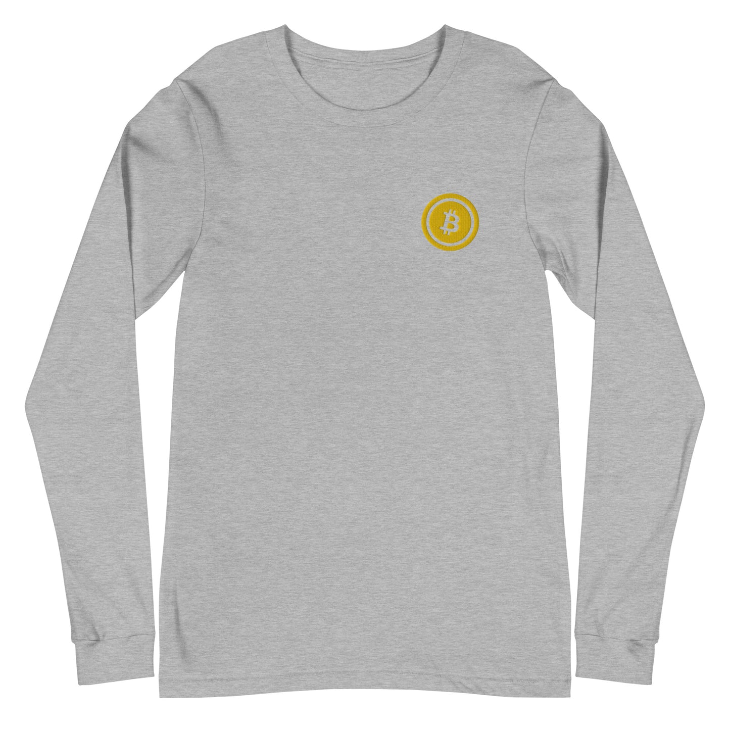 Embroidered Bitcoin Long Sleeve Tee BTC5