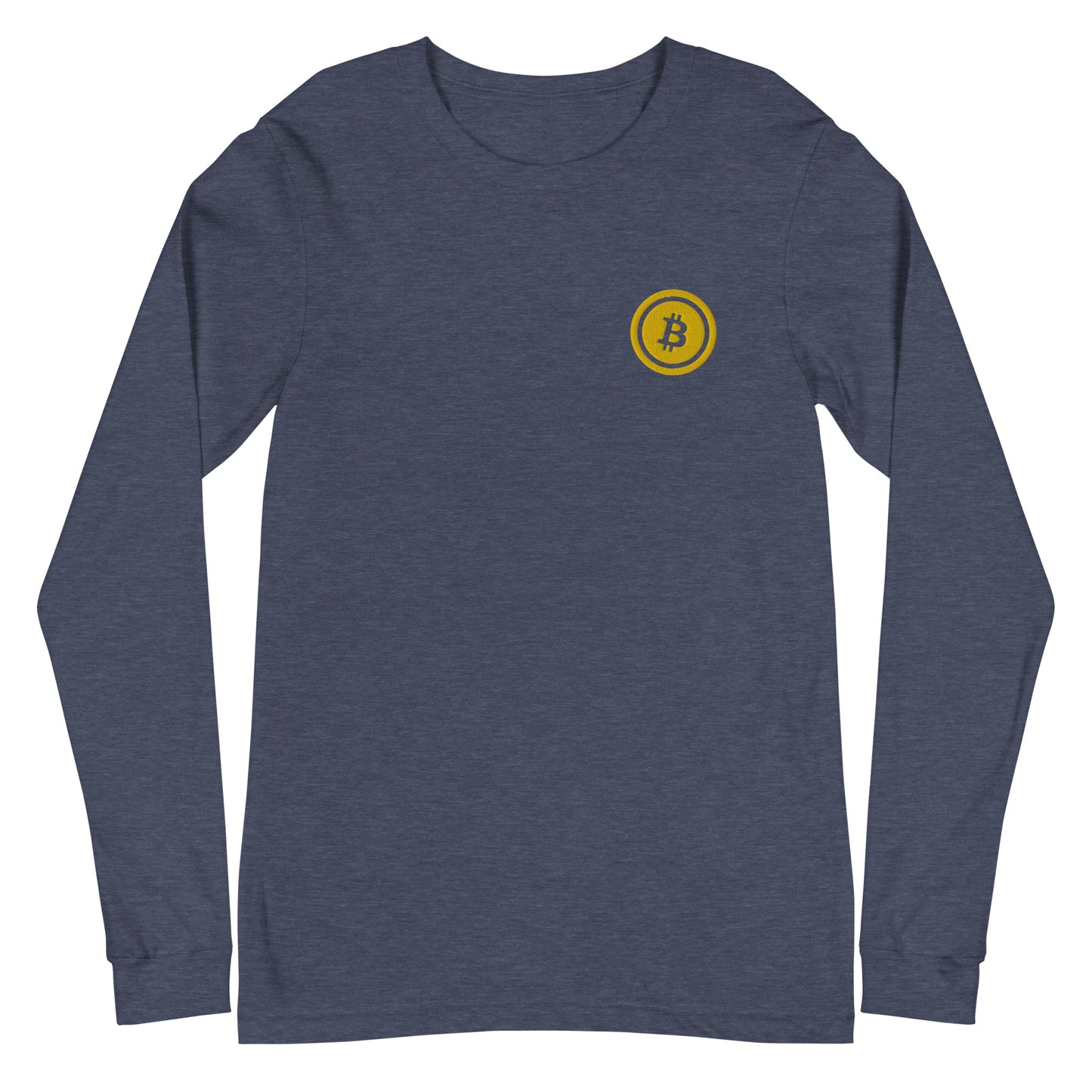 Embroidered Bitcoin Long Sleeve Tee BTC5