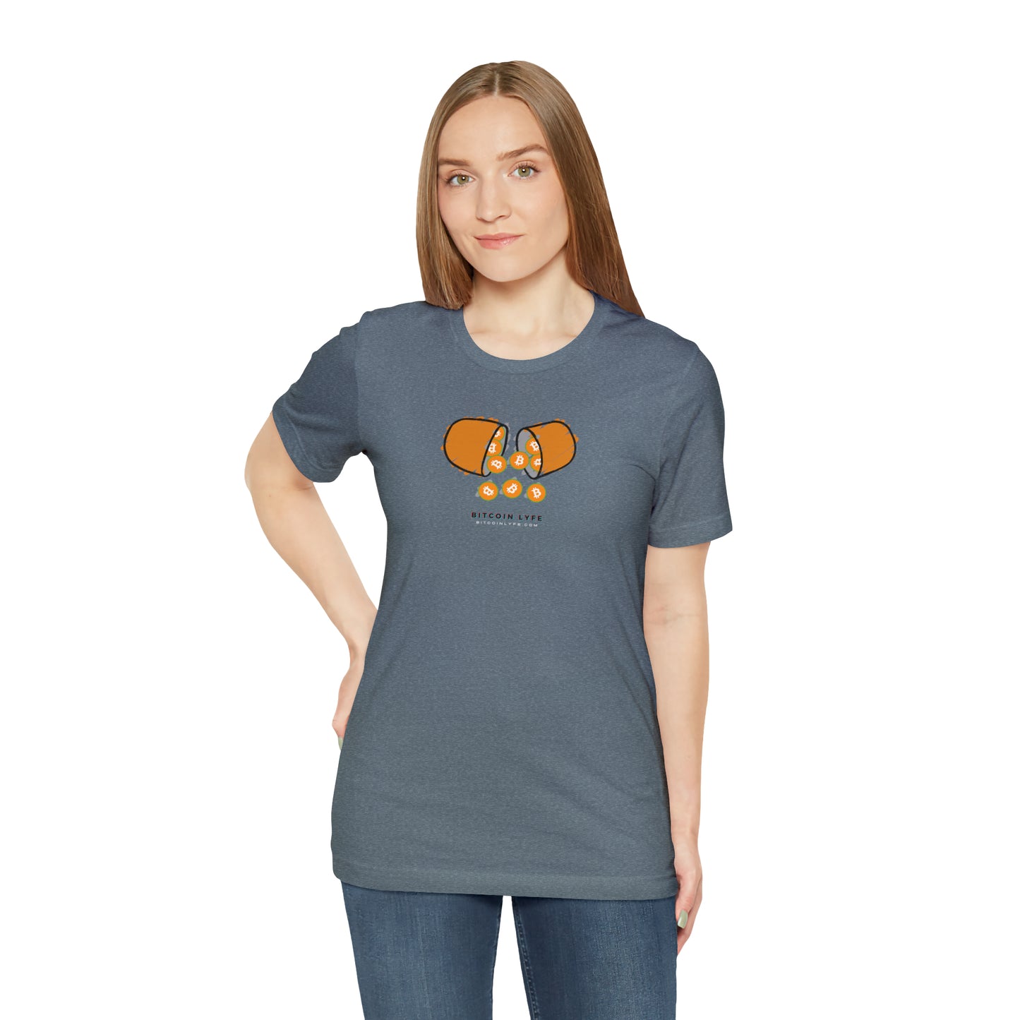 Bitcoin LYFE Orange Pill Tee