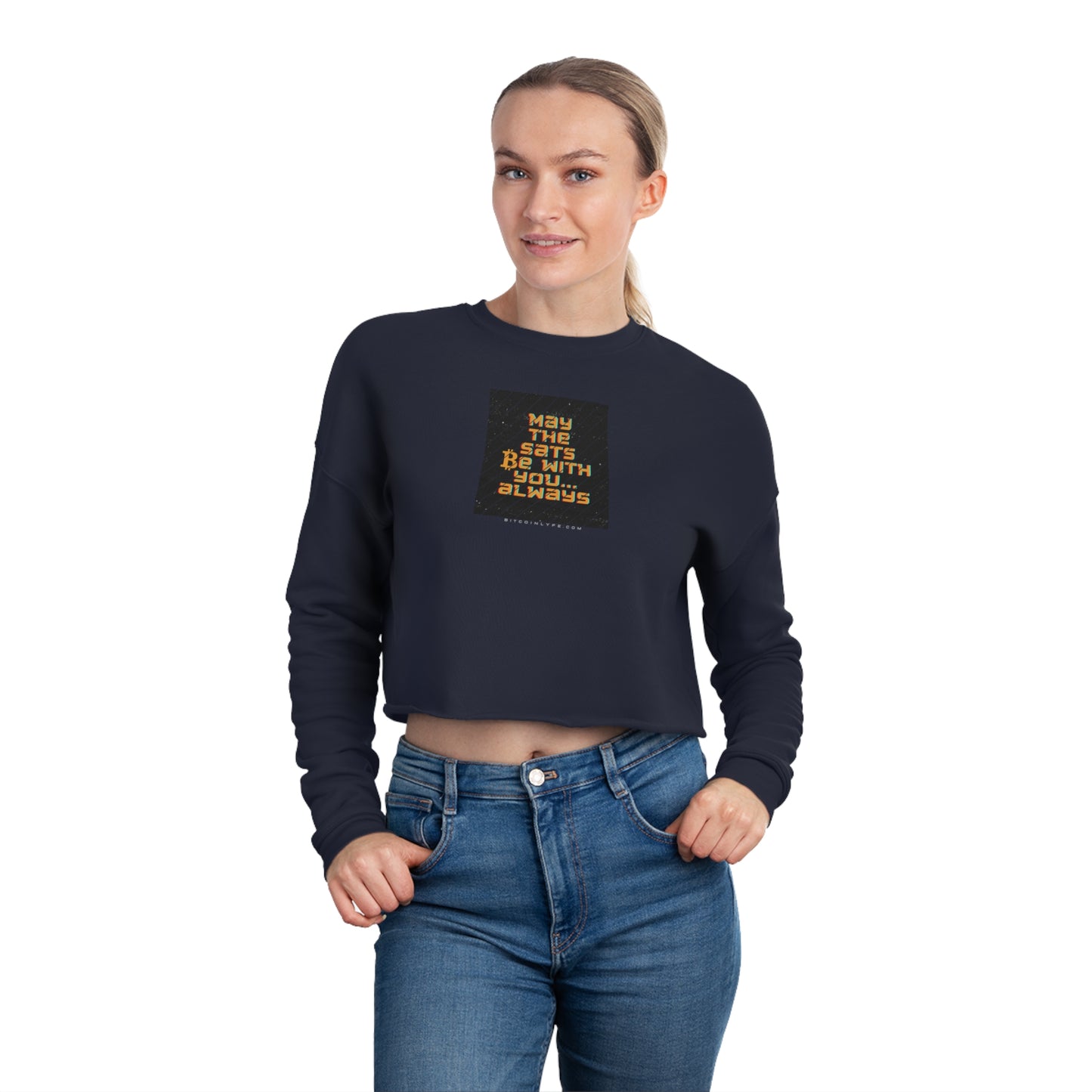 May the Sats be with You Women's Cropped Sweatshirt