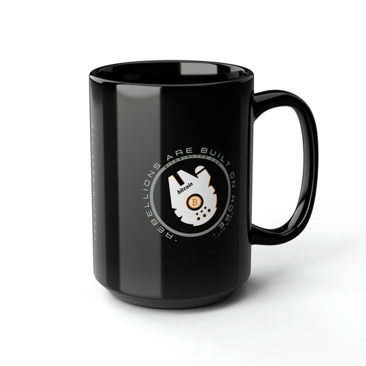 Built on Hope Black Mug