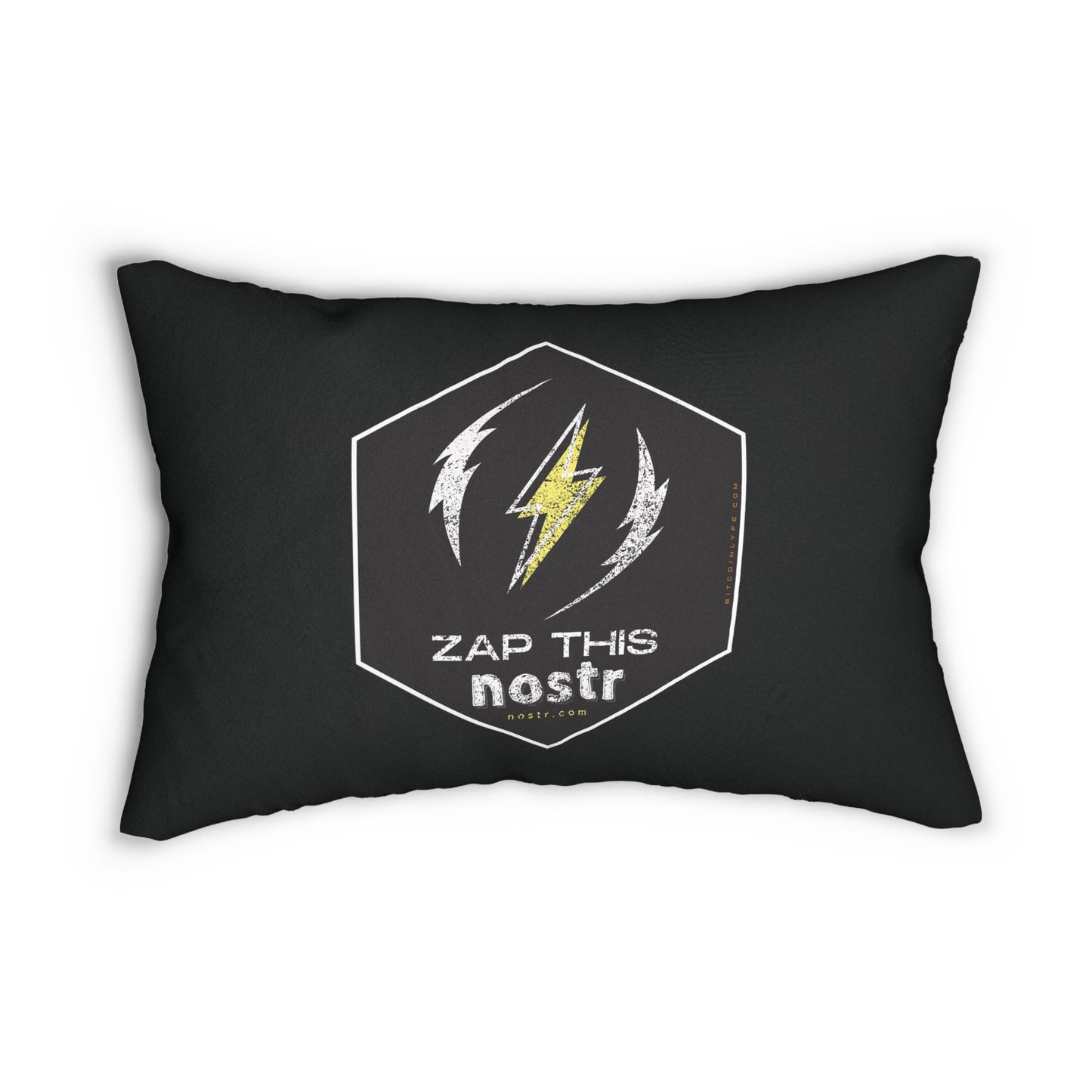 nostr Zap This, Lumbar Pillow