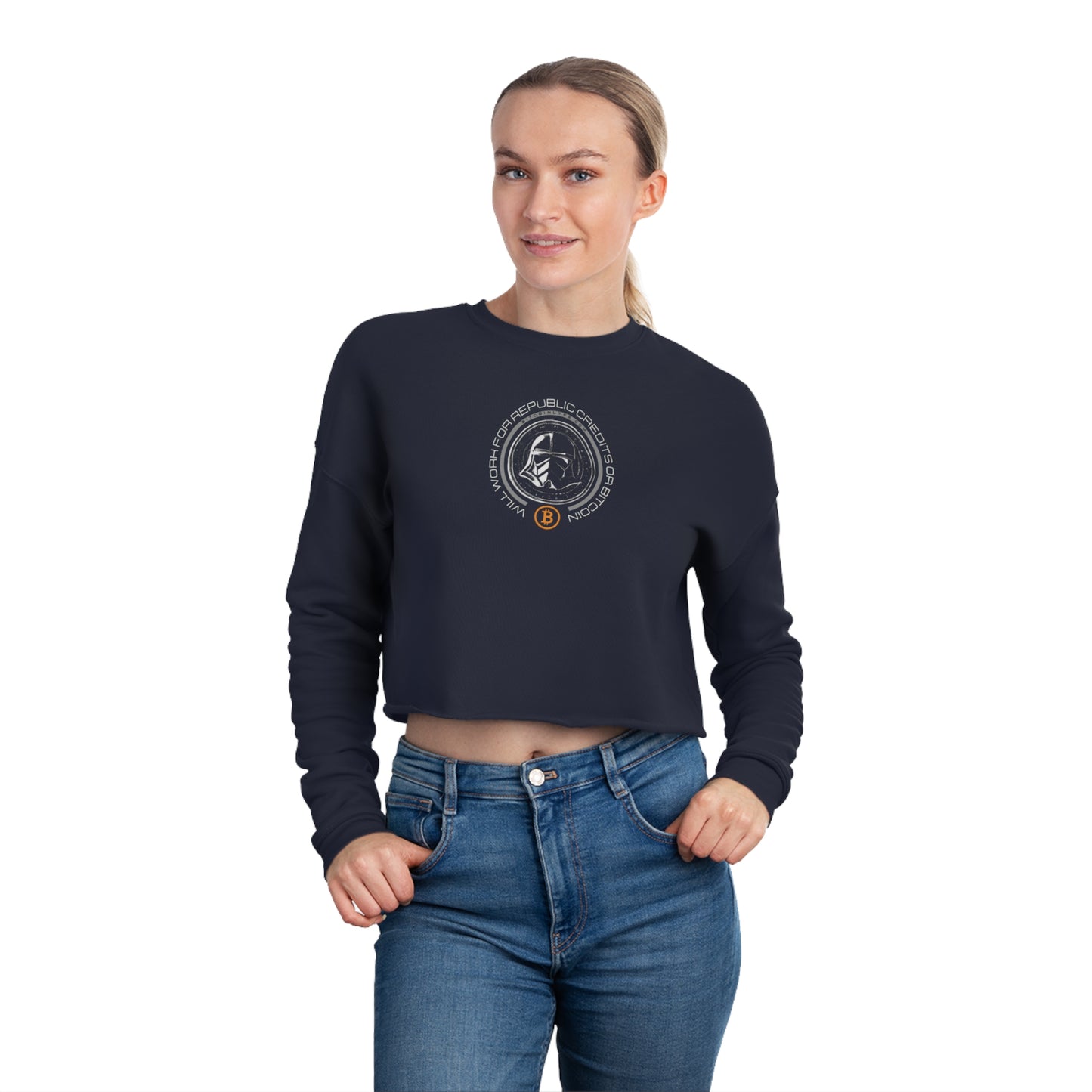 Republic Credits #1 Women's Cropped Sweatshirt