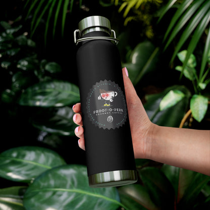 Proof-O-Perk Logo 22oz Vacuum Insulated Bottle