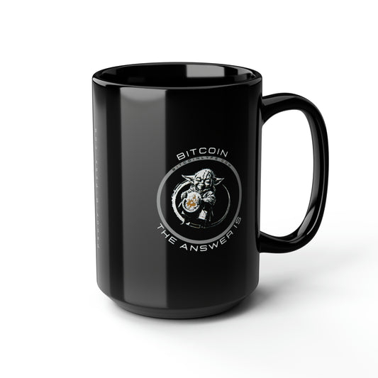 Bitcoin...The Answer Is Black Mug