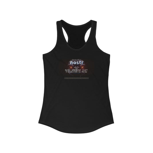 nostr Nostrich Matrix, Racerback Tank