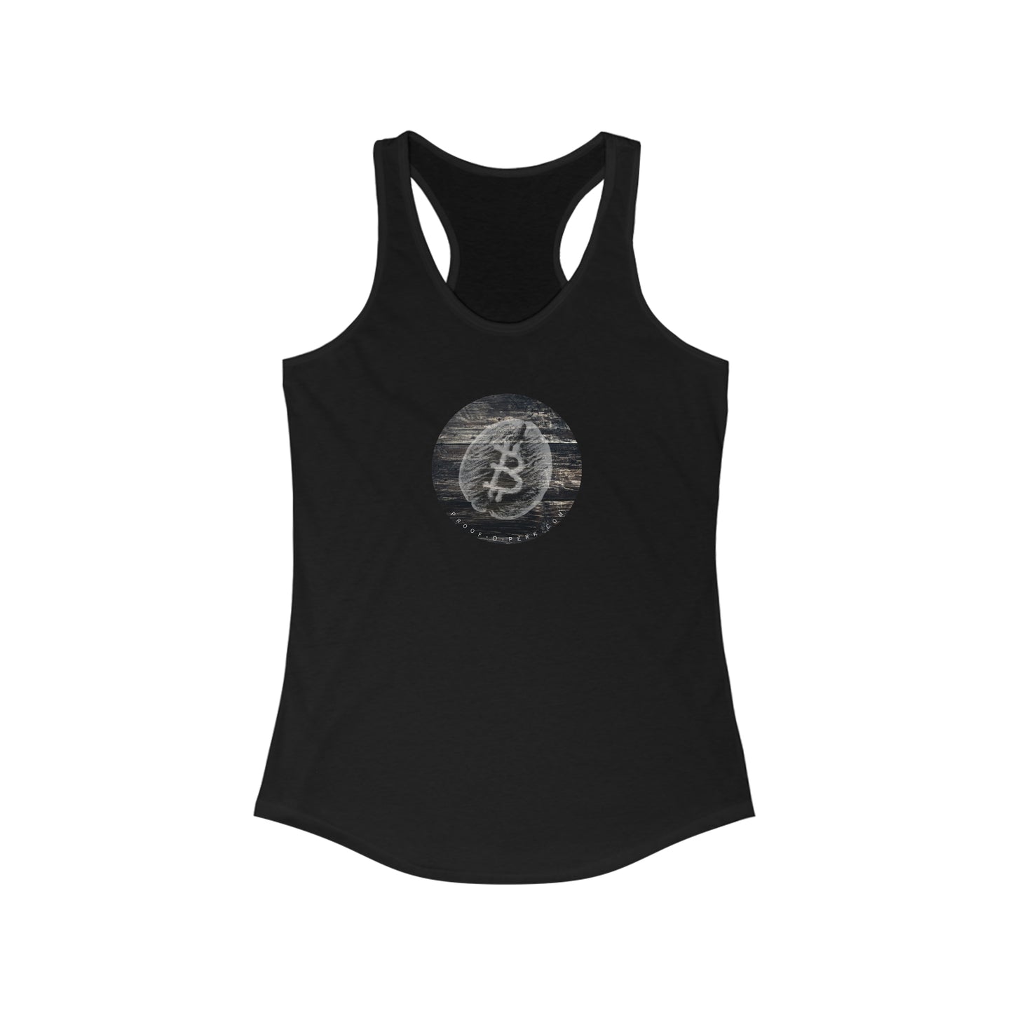 Proof-O-Work Racerback Tank, Woody B-Bean