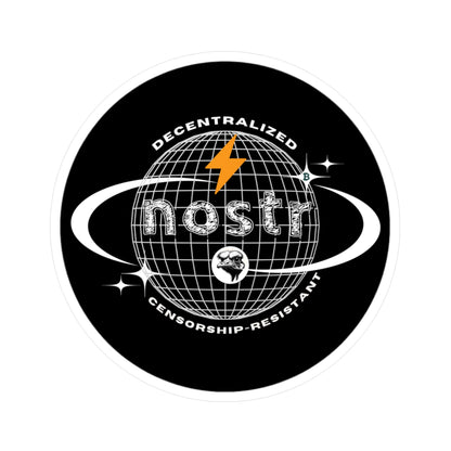 nostr Around the World, Vinyl Die-Cut Sticker