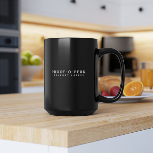 Proof-O-Perk Black Mug