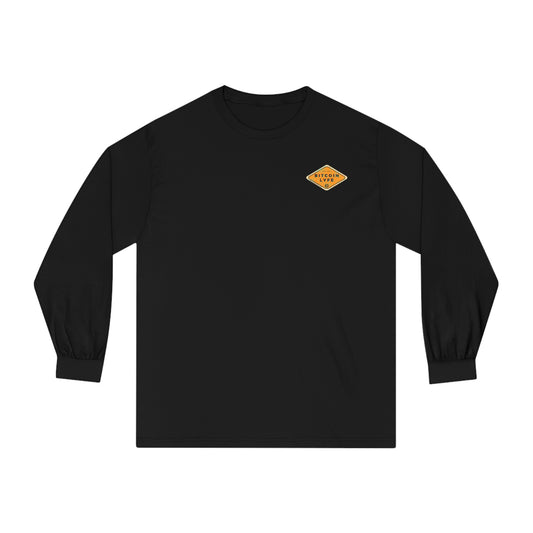 Distressed Bitcoin LYFE Long Sleeve T-Shirt