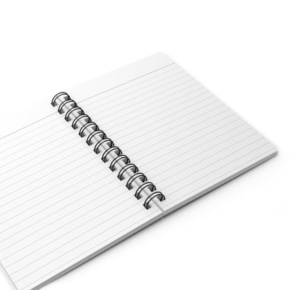 Bitcoin White Paper - Black Text on White Spiral Bound Journal