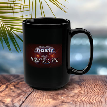 nostr Nostrich Matrix, 15oz Mug