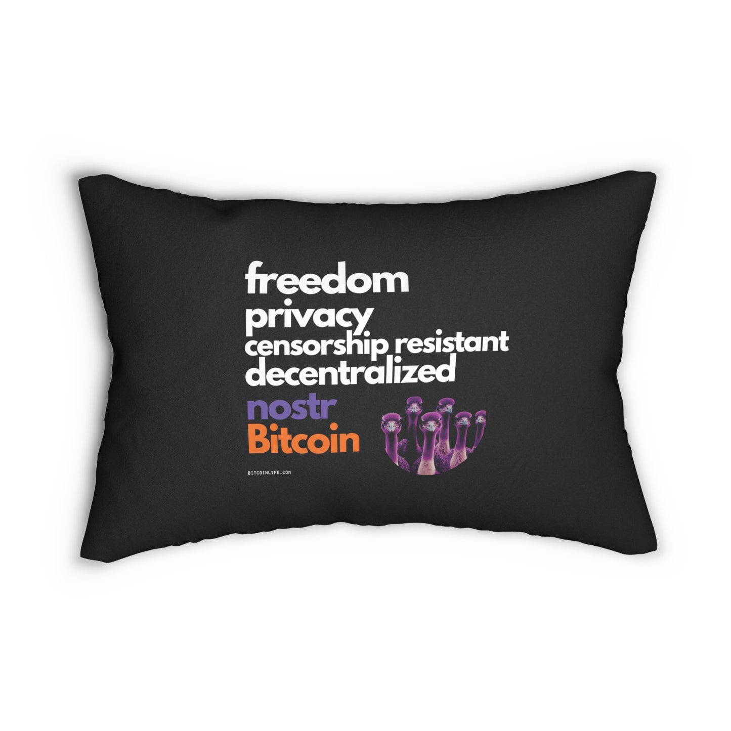 nostr Freedom, Lumbar Pillow