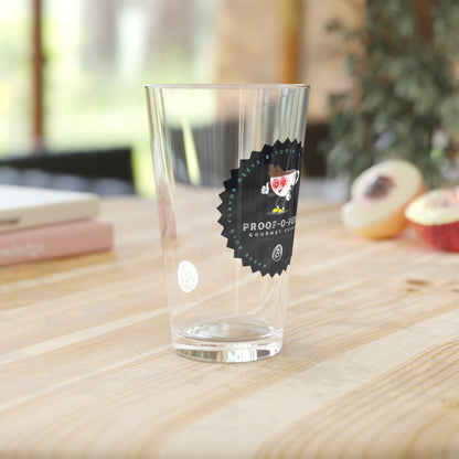 Proof-O-Perk Logo Pint Glass