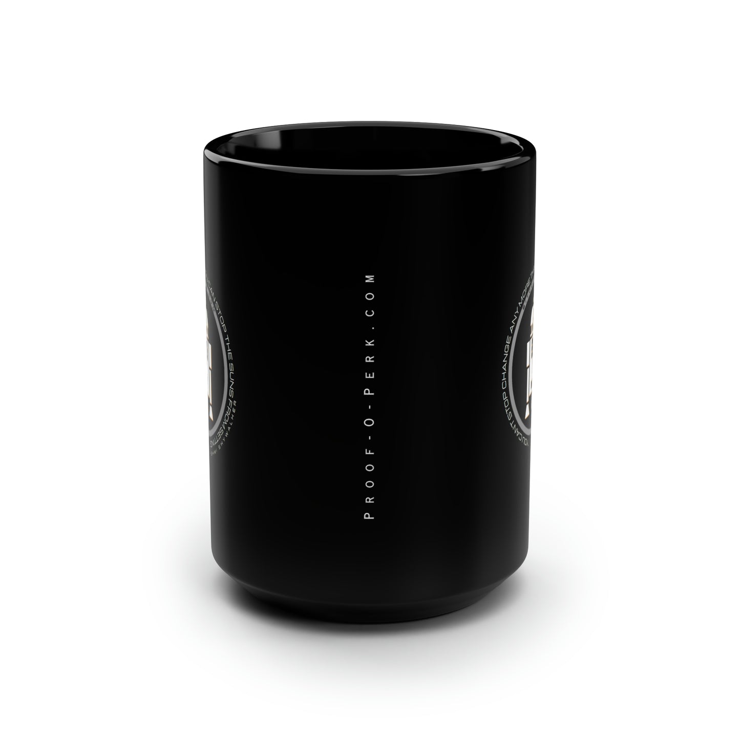 Can't Stop Change Black Mug