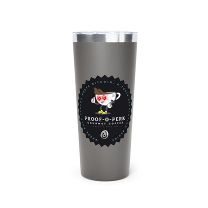 Proof-O-Perk Logo Vacuum Insulated Tumbler, 22oz