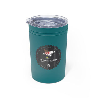 Proof-O-Perk Logo Vacuum Insulated Tumbler, 11oz