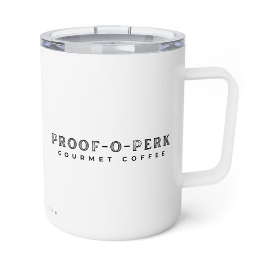 Proof-O-Perk Insulated Coffee Mug, 10oz