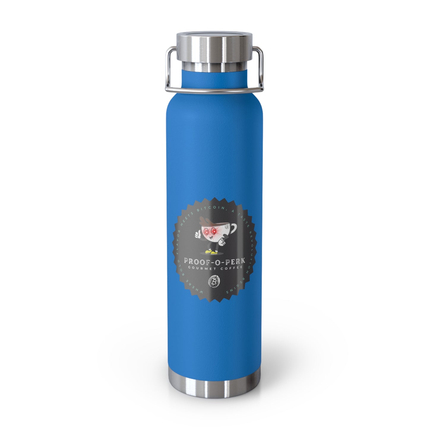 Proof-O-Perk Logo 22oz Vacuum Insulated Bottle