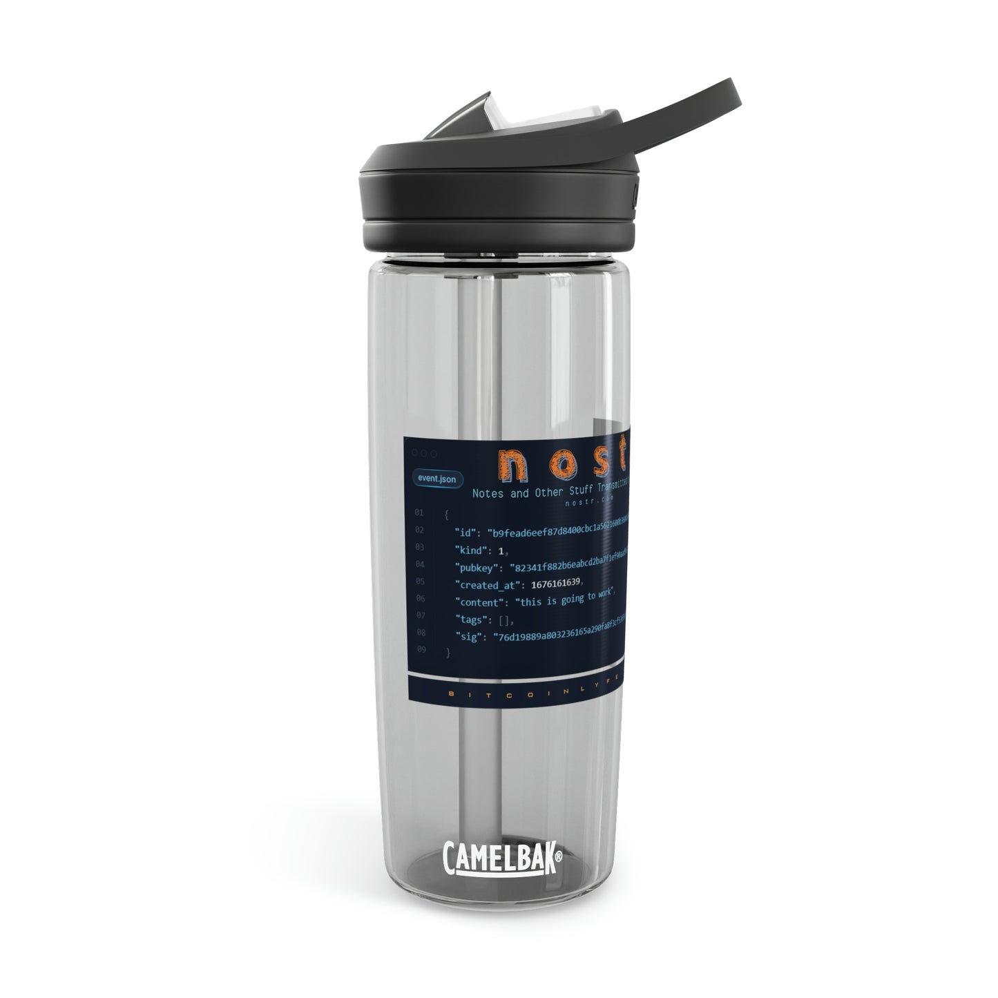 nostr is Going to Work, CamelBak Eddy® Water Bottle, 20oz\25oz