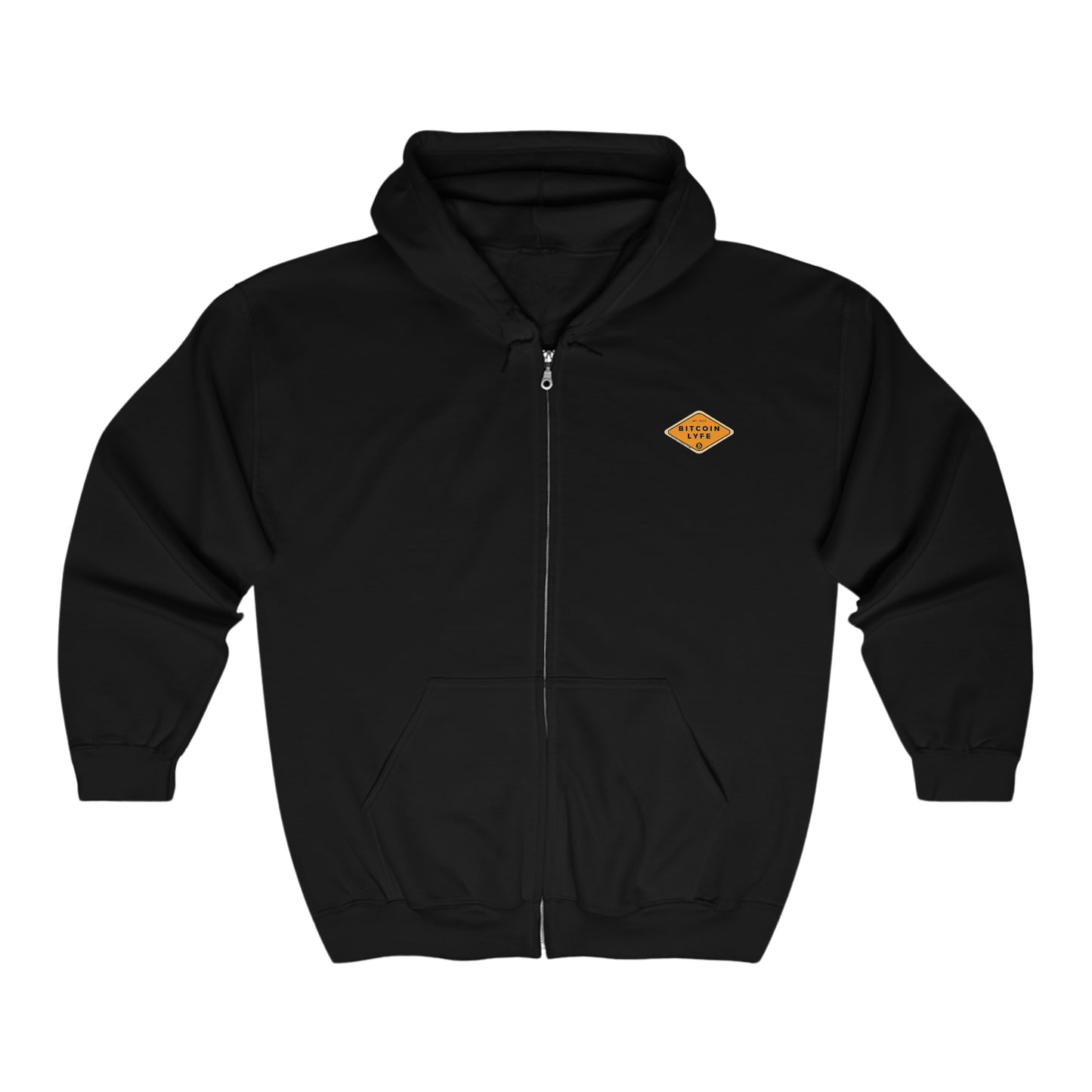 Bitcoin LYFE Heavy Blend™ Full Zip Hooded Sweatshirt