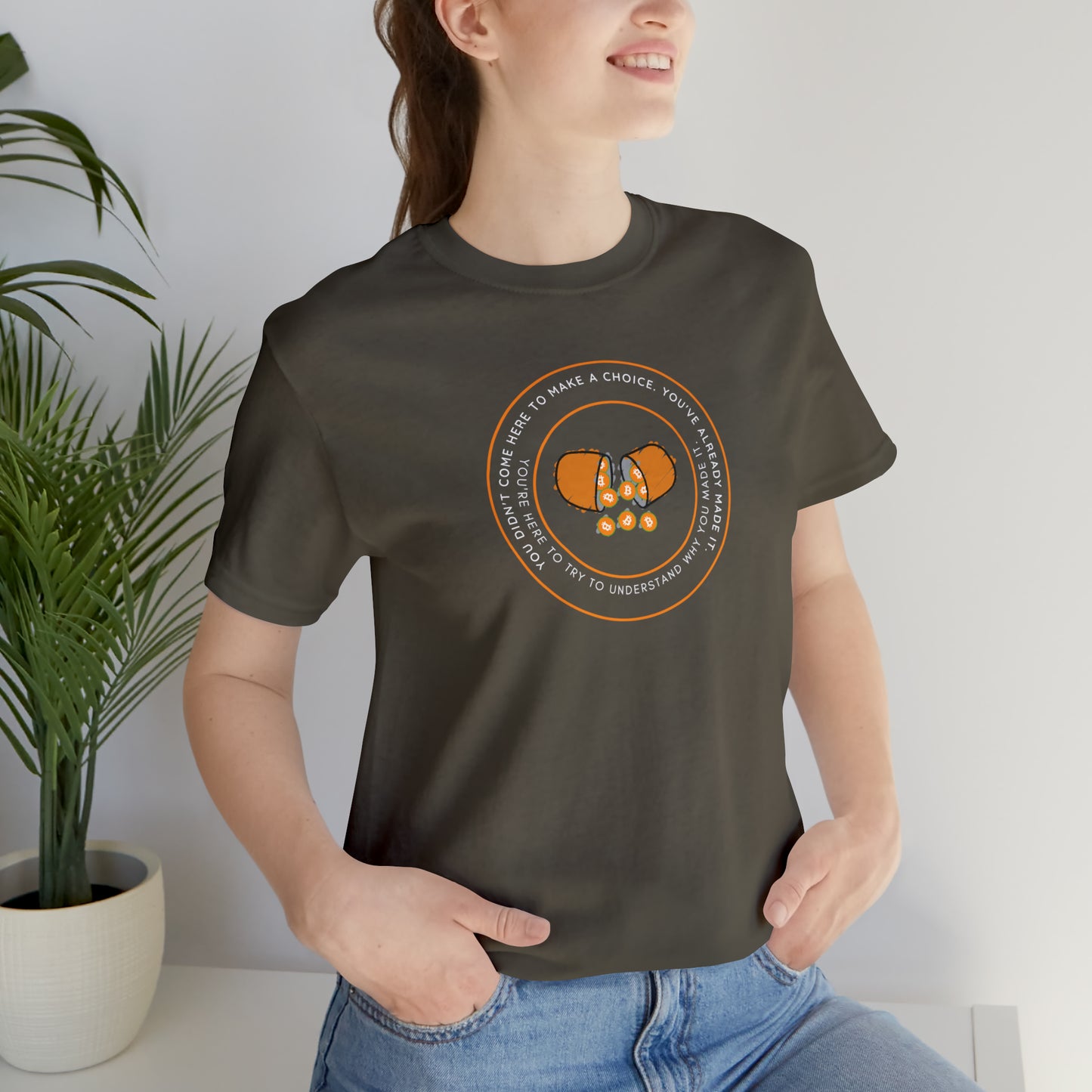 Already Here Orange Pill Tee  -  Front+Back Print